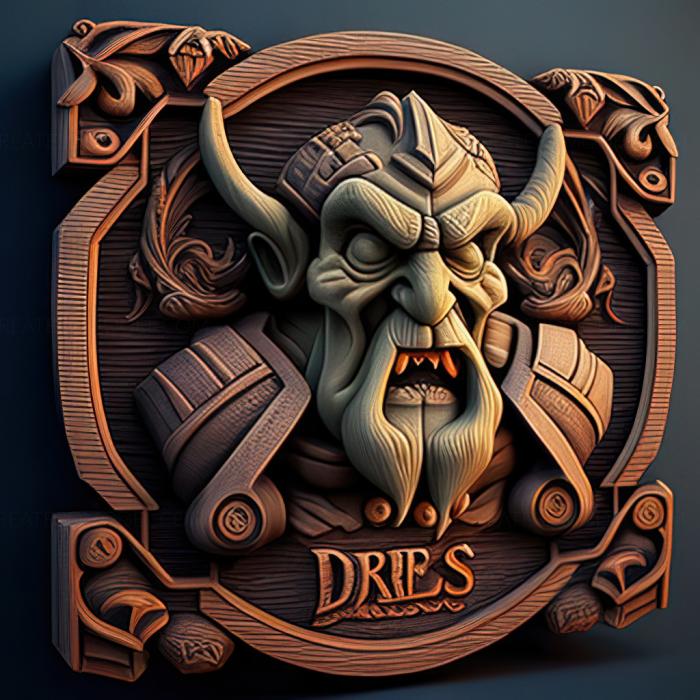 نموذج ثلاثي الأبعاد لآلة CNC ألعاب لعبة St Orcs Must Die 3